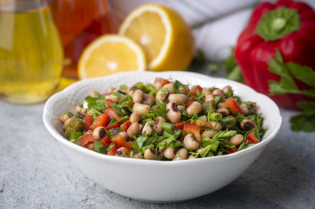 Salade de niébé - recettes grecques traditionnelles