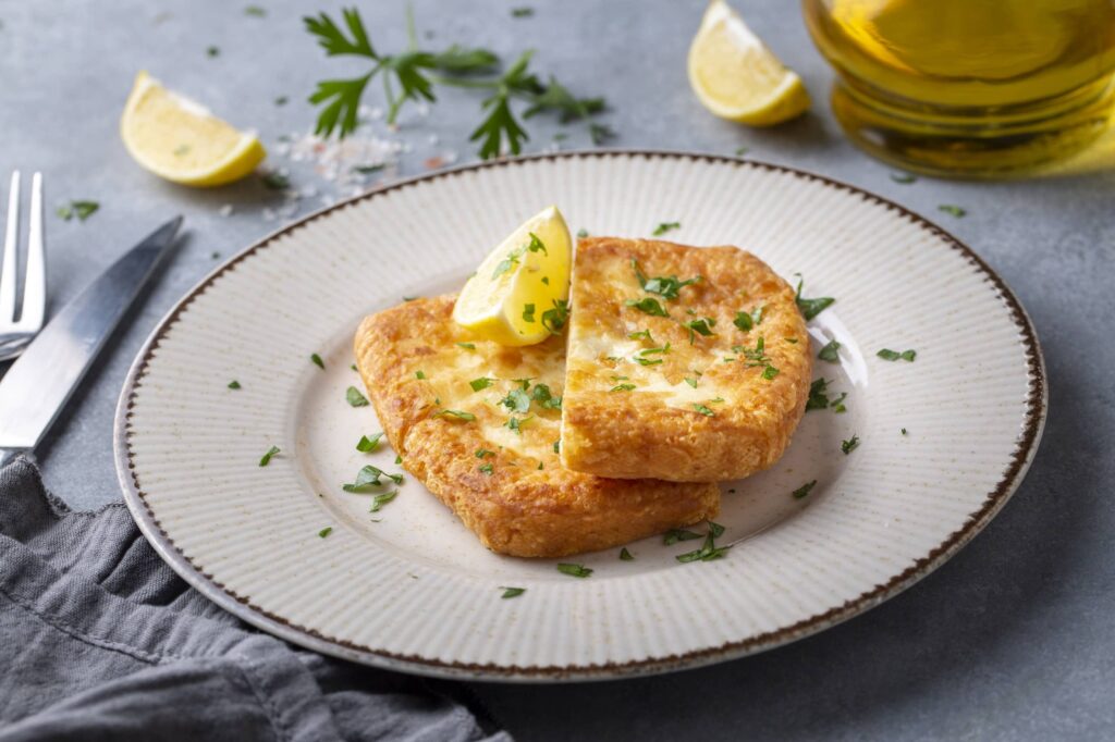 Saganaki, fromage frit